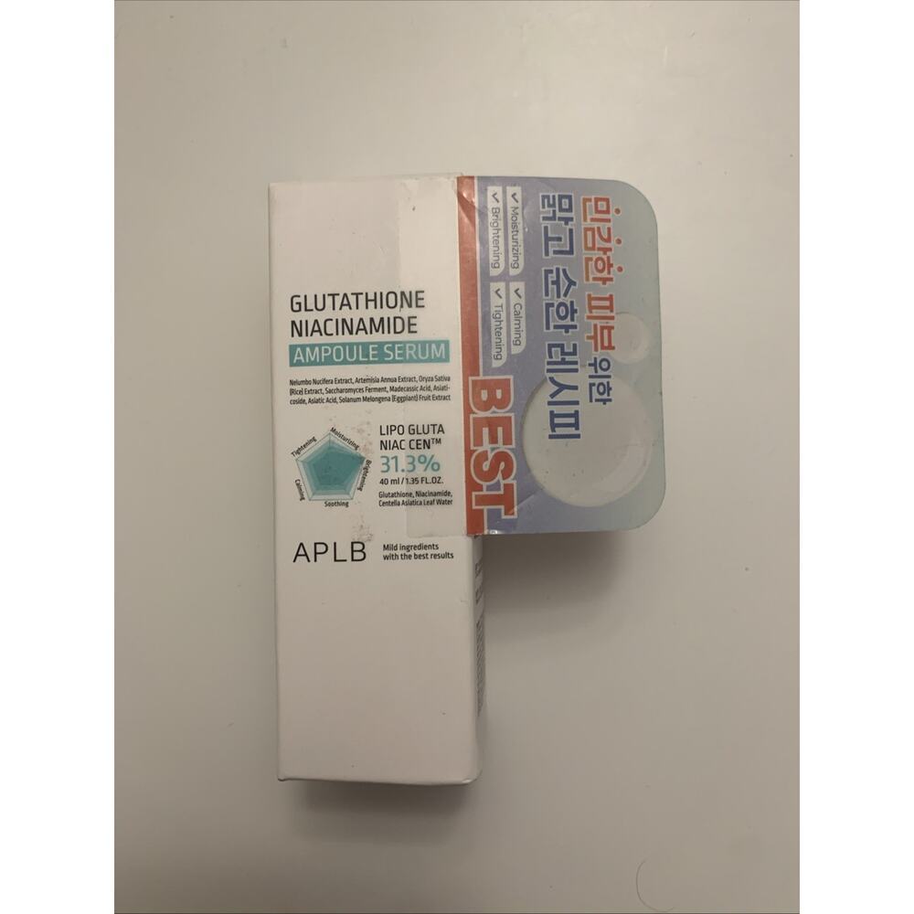 Glutathione Niacinamide Serum Brightening Dark Spot K Beauty 1.35oz NEW